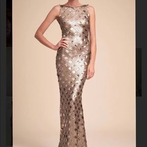 BHLDN gold gown